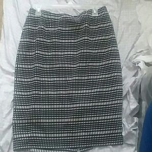 Black and white skirt